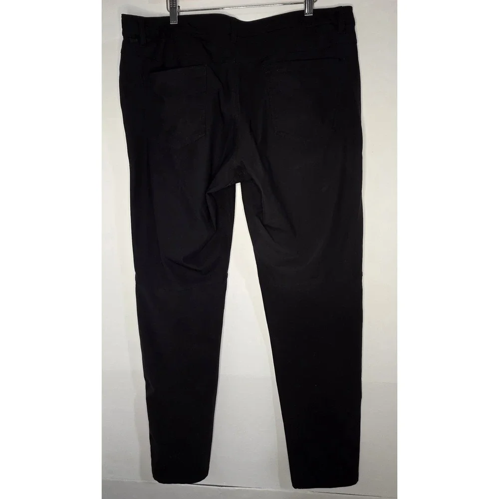 Lululemon Men's Pants Size 38 Black Pockets Belt Loops‎ Casual Stretch Travel